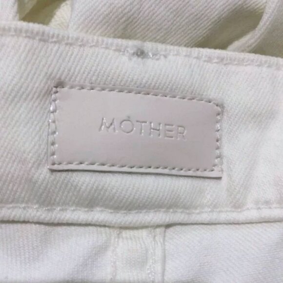 MOTHER Jeans 32x26 Japanese Kaihara Denim Stretch Distressed Jean Glass Slipper - Picture 9 of 11